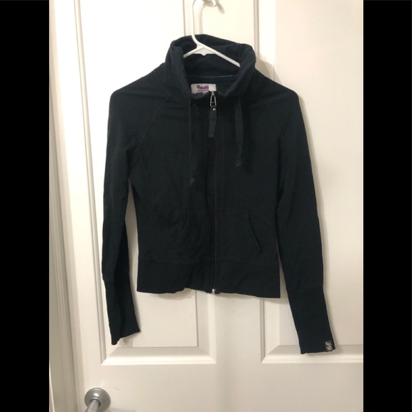 GARAGE | EUC Black Zip up High Neck Sweater - Picture 1 of 6